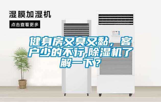 健身房又臭又黏，客戶少的不行,除濕機了解一下？