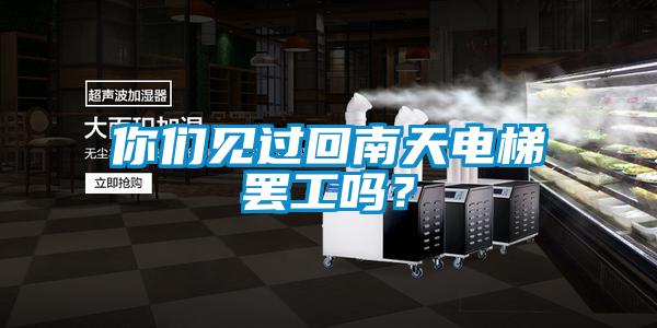 你們見過回南天電梯罷工嗎？