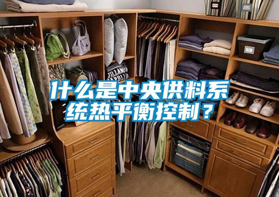 什么是中央供料系統(tǒng)熱平衡控制？
