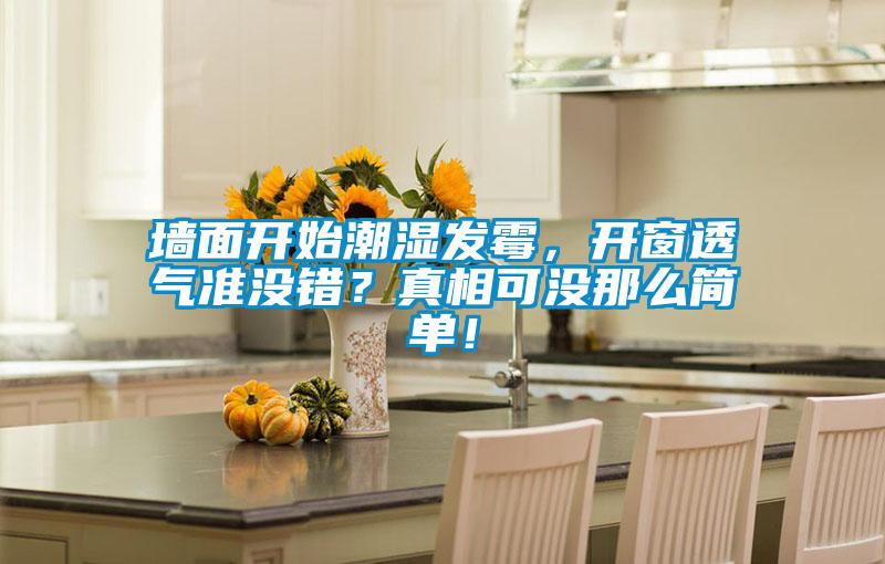 墻面開始潮濕發(fā)霉，開窗透氣準沒錯？真相可沒那么簡單！