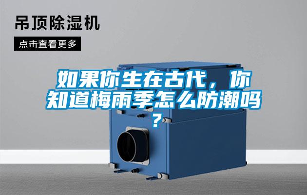 如果你生在古代，你知道梅雨季怎么防潮嗎？