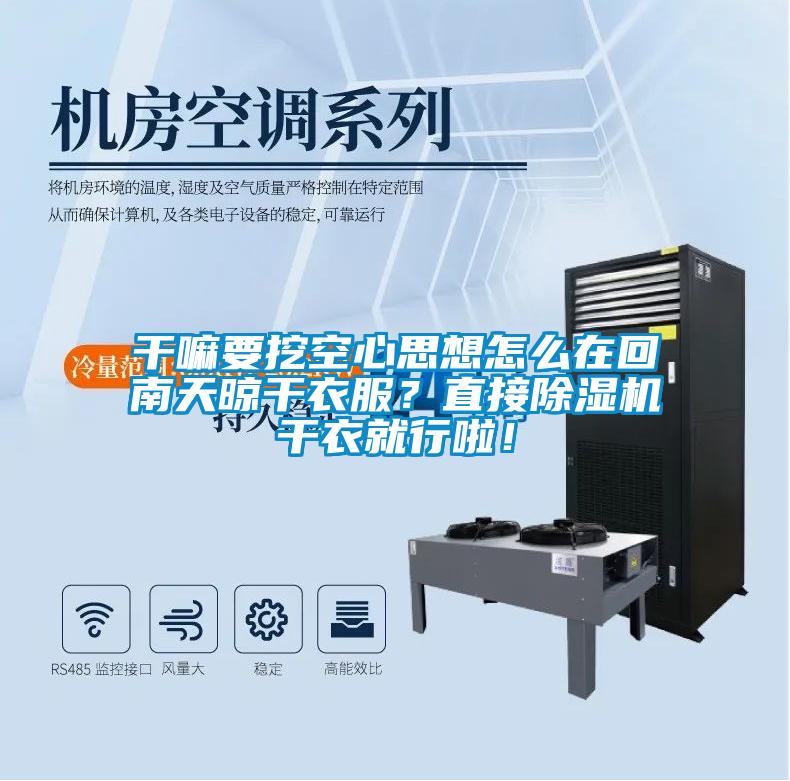 干嘛要挖空心思想怎么在回南天晾干衣服？直接除濕機(jī)干衣就行啦！