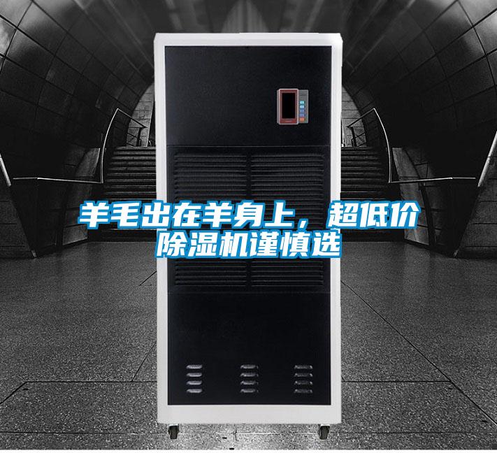羊毛出在羊身上，超低價除濕機謹慎選