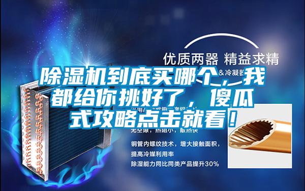 除濕機(jī)到底買哪個(gè)，我都給你挑好了，傻瓜式攻略點(diǎn)擊就看！