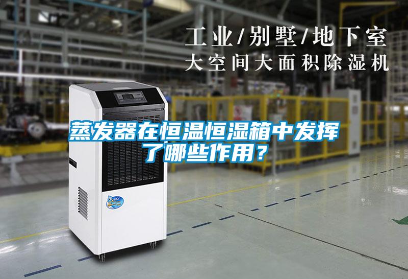 蒸發器在恒溫恒濕箱中發揮了哪些作用？