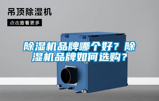 除濕機品牌哪個好？除濕機品牌如何選購？