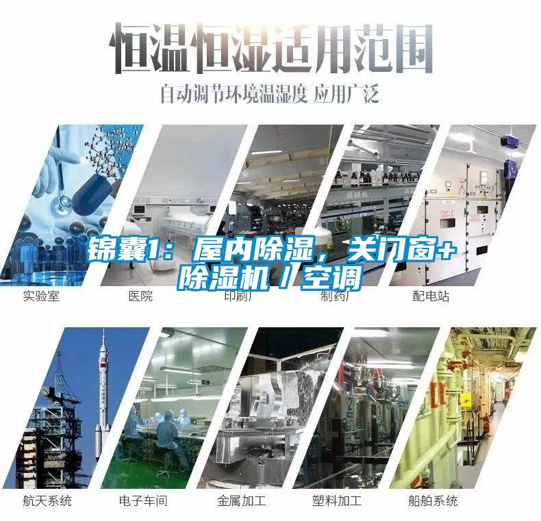 錦囊1：屋內(nèi)除濕，關(guān)門窗+除濕機(jī)／空調(diào)