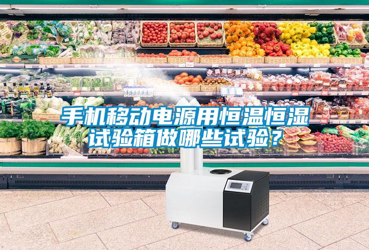 手機移動電源用恒溫恒濕試驗箱做哪些試驗？