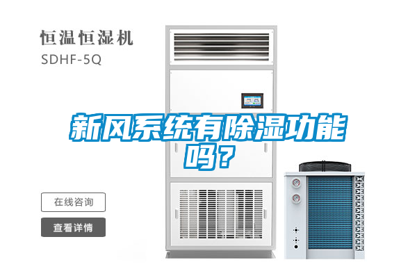 新風(fēng)系統(tǒng)有除濕功能嗎？