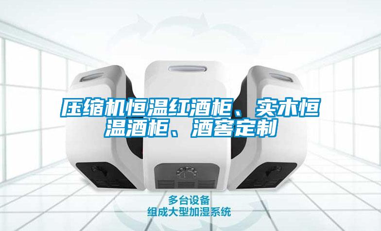 壓縮機恒溫紅酒柜、實木恒溫酒柜、酒窖定制