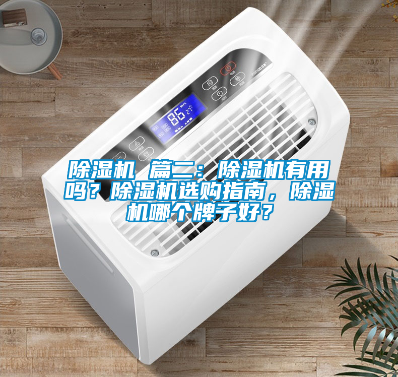 除濕機 篇二：除濕機有用嗎？除濕機選購指南，除濕機哪個牌子好？