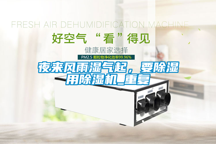 夜來風雨濕氣起，要除濕用除濕機_重復