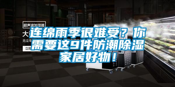 連綿雨季很難受？你需要這9件防潮除濕家居好物！