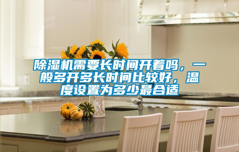 除濕機需要長時間開著嗎，一般多開多長時間比較好，溫度設置為多少最合適