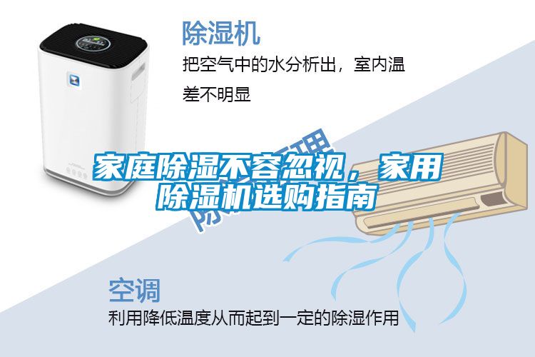 家庭除濕不容忽視，家用除濕機選購指南