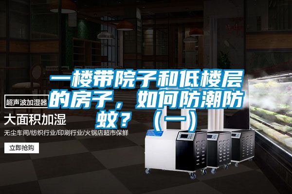 一樓帶院子和低樓層的房子，如何防潮防蚊？（一）